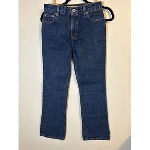 Vintage faded Glory Bootcut Jeans Dark Wash Denim Size 14 Regular 100% cotton